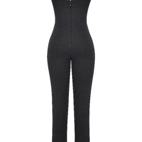 Luisa Charcoal Loungewear Jumpsuit - Image 4