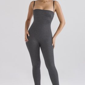 Luisa Charcoal Loungewear Jumpsuit - Image 6