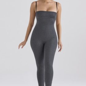Luisa Charcoal Loungewear Jumpsuit - Image 8