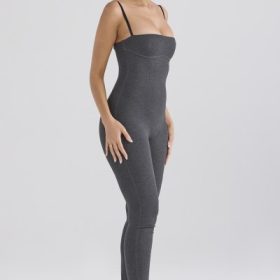 Luisa Charcoal Loungewear Jumpsuit - Image 10