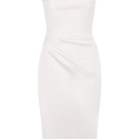 Anja Ivory Satin Corset Dress - Image 2