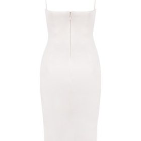 Anja Ivory Satin Corset Dress - Image 4