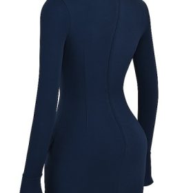 Mahalia Navy Mini Dress - Image 3