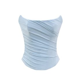 Hallie Bluebell Strapless Corset With Neck Scarf - Image 2