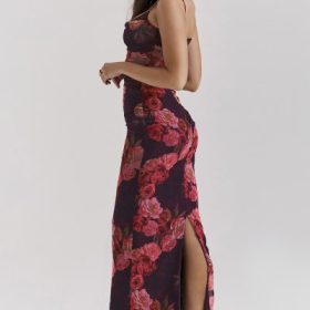 Nalini Romantic Floral Maxi Dress