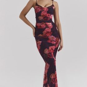 Nalini Romantic Floral Maxi Dress - Image 5