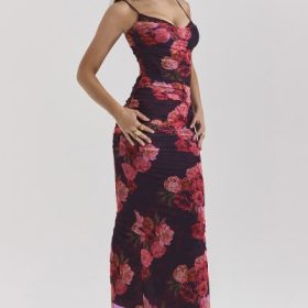 Nalini Romantic Floral Maxi Dress - Image 7