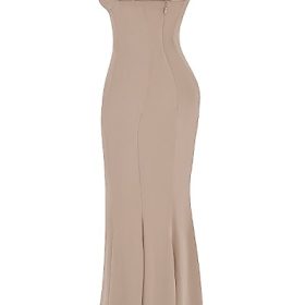 Loren Latte Corset Maxi Dress - Image 3