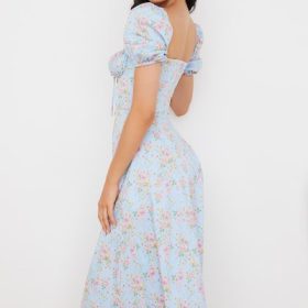Tallulah Blue Vintage Floral Puff Sleeve Midi Dress - Image 14