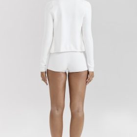 Riva White Summer Knit Cardigan