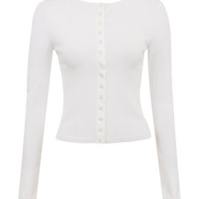 Riva White Summer Knit Cardigan - Image 2