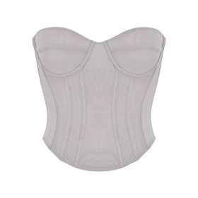 Demi Grey Underwired Corset - Image 2