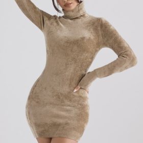 Taya Fawn Chenille Mini Dress - Image 8