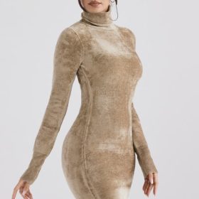 Taya Fawn Chenille Mini Dress - Image 10