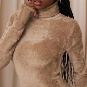 Taya Fawn Chenille Mini Dress - Image 13