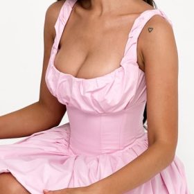 Le Puff Cotton Candy Cotton Tulle Mini Dress