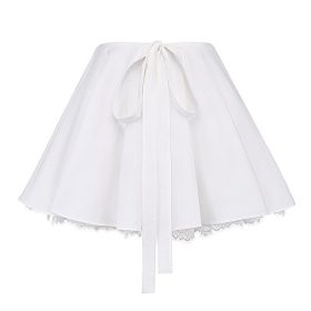 Nahla White Bow Mini Skirt - Image 4