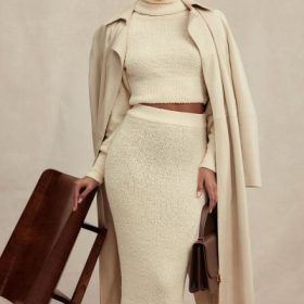 Nyala Cream Soft Boucle Knit Cropped Sweater - Image 13