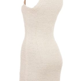 Zaira Cream Chenille Knit Mini Dress - Image 3