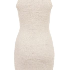 Zaira Cream Chenille Knit Mini Dress - Image 4