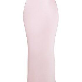 Giuliana Ballerina Pink Satin Maxi Skirt - Image 2