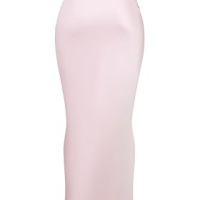 Giuliana Ballerina Pink Satin Maxi Skirt - Image 4