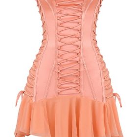 Sirena Sorbet Satin Strapless Mini Dress - Image 2