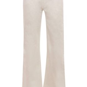 Marli Ivory Wide Leg Flared Jeans - Image 2