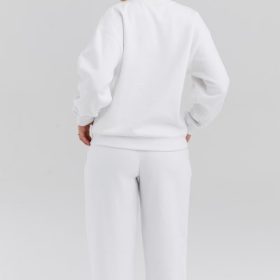 Haze White Crew Neck Sweatshirt