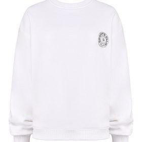 Haze White Crew Neck Sweatshirt - Image 2