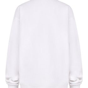 Haze White Crew Neck Sweatshirt - Image 4