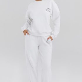 Haze White Crew Neck Sweatshirt - Image 6