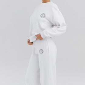 Haze White Crew Neck Sweatshirt - Image 9