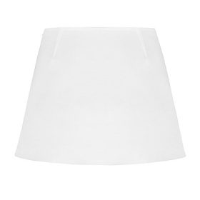 Mallie White Linen A-Line Mini Skirt - Image 4