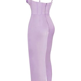 Charmaine Lavender Corset Maxi Dress - Image 3