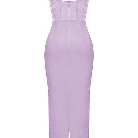 Charmaine Lavender Corset Maxi Dress - Image 4