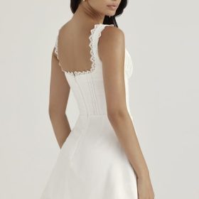 Tilly White Pin Tuck Mini Dress - Image 14