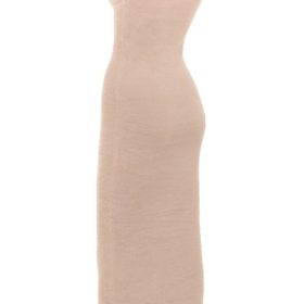 Fayette Beige Soft Fluffy Knit Maxi Dress - Image 3