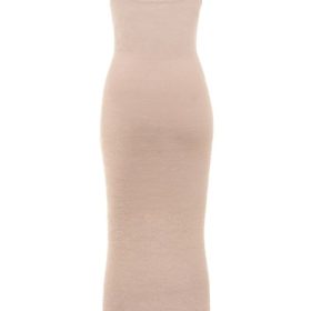 Fayette Beige Soft Fluffy Knit Maxi Dress - Image 4