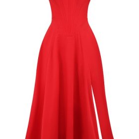 Saira Scarlet Midi Sundress - Image 2