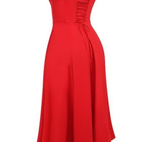 Saira Scarlet Midi Sundress - Image 3