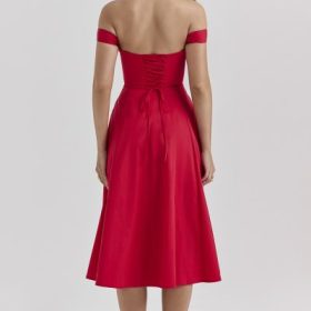 Saira Scarlet Midi Sundress - Image 13