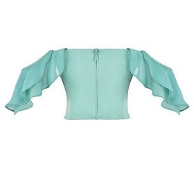Isabella Jade Ruffle Sleeve Corset - Image 4