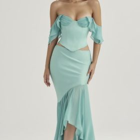 Isabella Jade Ruffle Sleeve Corset - Image 7