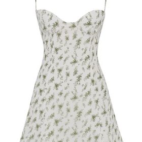 Christiana Garden Print Mini Dress - Image 2