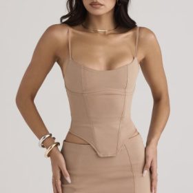 Flavia Beige Sculpting Corset - Image 7