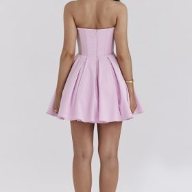Mar Cotton Candy Twill Strapless Mini Dress - Image 10