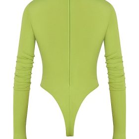 Estrelle Lime Green Cutout Bodysuit - Image 4