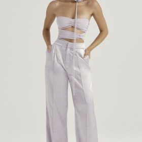 Joie Grey Flower Trimmed Bodysuit - Image 7