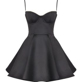 Minimoiselle Black Tulle Mini Dress - Image 2
